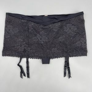 Victoria’s Secret Angels Black Lace Garter Panties